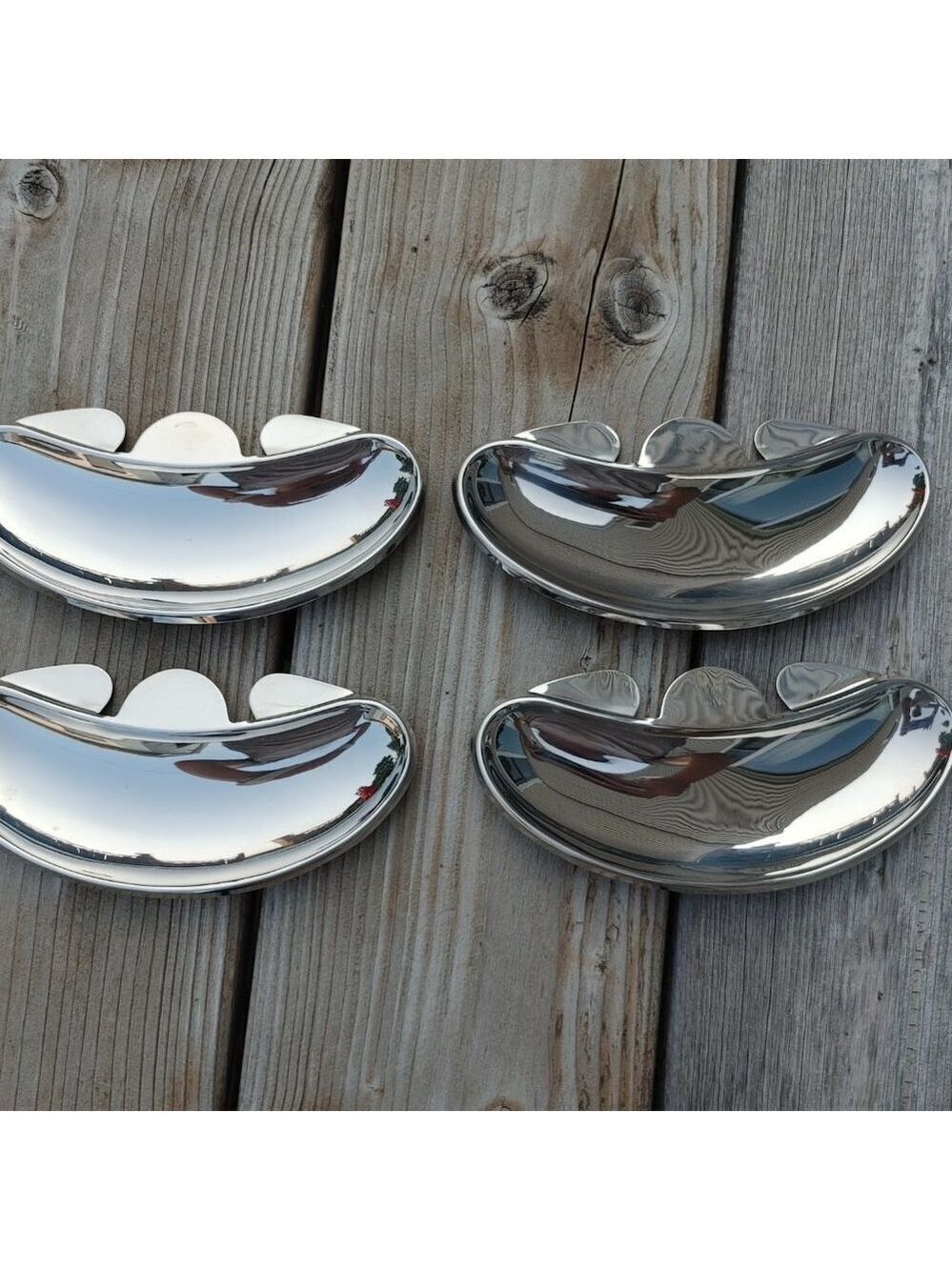 Vintage AMC Stainless Steel 18/10 Serving pods x 4